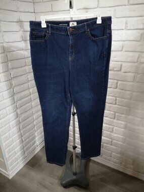 d/c Jeans Ladies Size 20 Medium Wash Curvy Fit Blue Jeans
